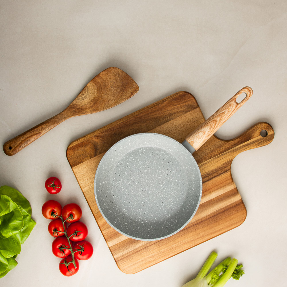 SATOSHI Берг Сковорода литая d20см, антипригарное покрытие Мрамор, индукция, арт.№ 846-735