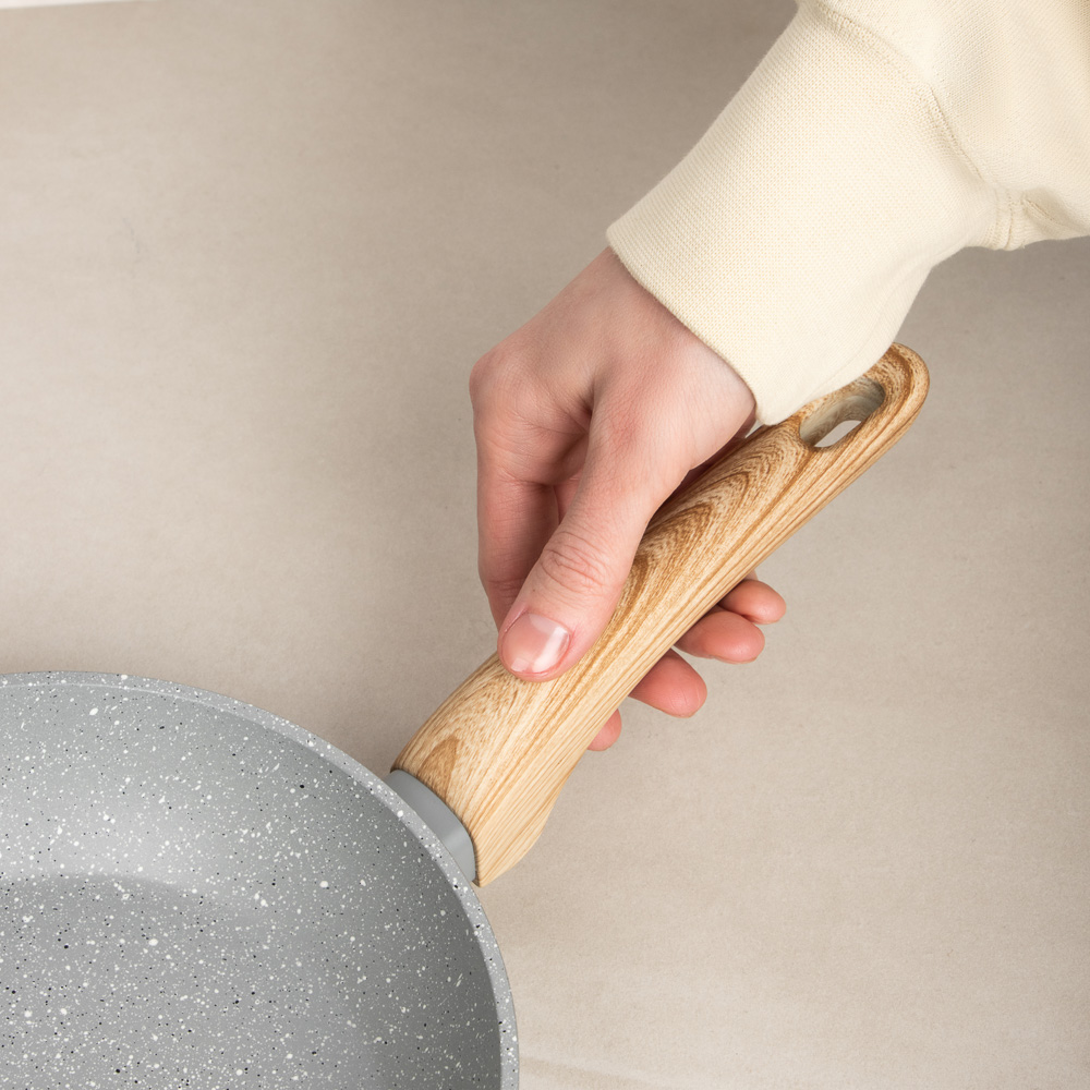 SATOSHI Берг Сковорода литая d20см, антипригарное покрытие Мрамор, индукция, арт.№ 846-735