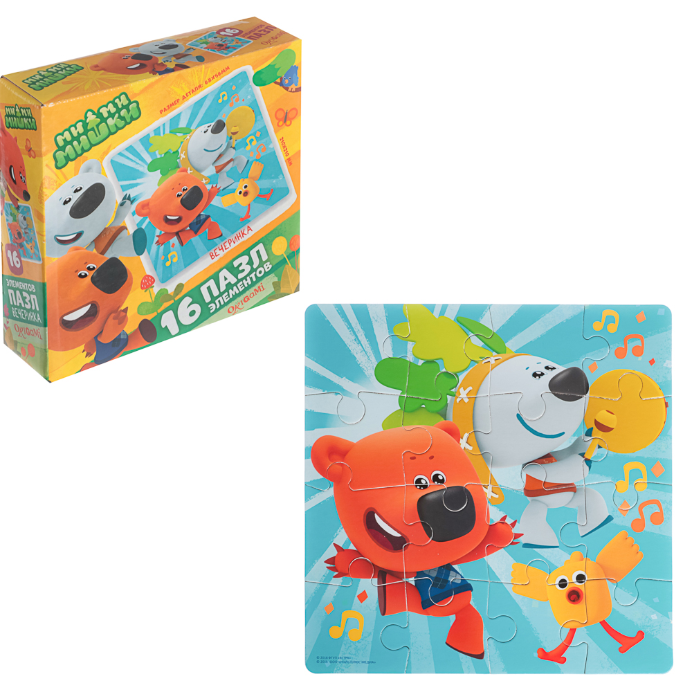 МиМиМишки Пазл 16 элементов, 15x4,5x15 см, арт.№ 285-269