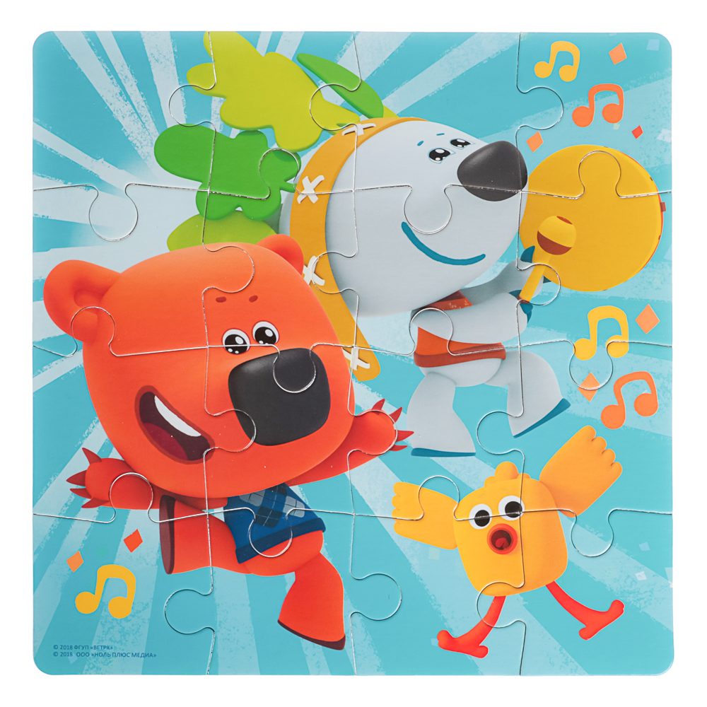 МиМиМишки Пазл 16 элементов, 15x4,5x15 см, арт.№ 285-269