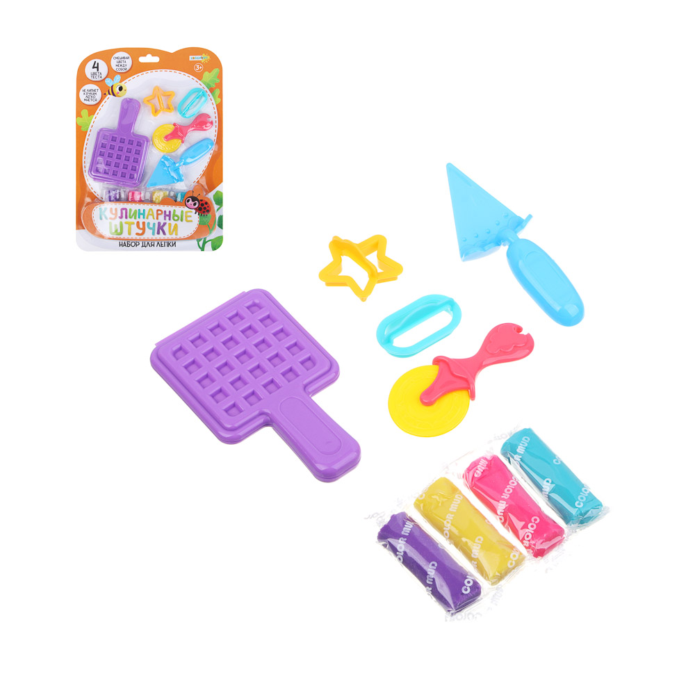 ХОББИХИТ Набор для лепки "Кулинарные штучки", тесто, пластик, 31х3х21см, 3 дизайна, арт.№ 289-184