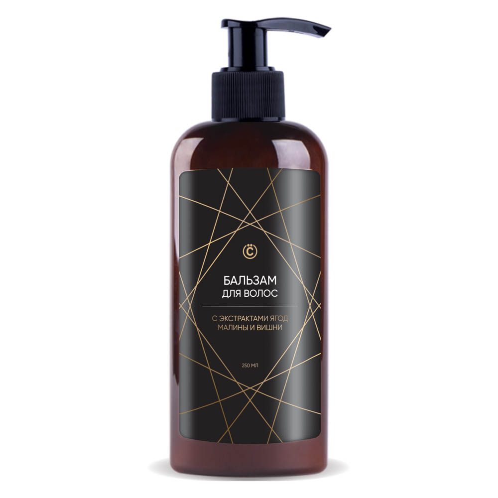 ВСЁГАЗИН Бальзам для волос с экстрактом ягод малины и вишни, п/б, 250 мл, арт.№ 971-049