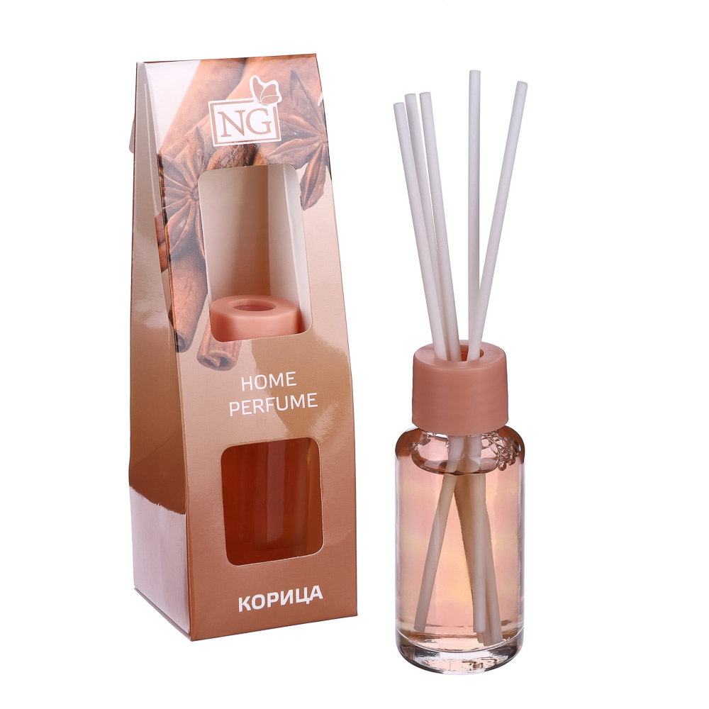 NEW GALAXY Ароматизатор диффузор с палочками, 35 мл, бабл гам,ваниль,океан,лаванда,цитрус,корица, арт.№ 778-090