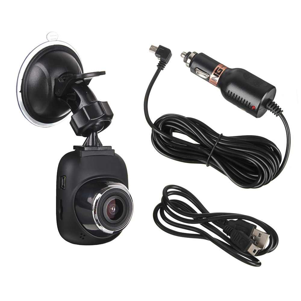 NG Видеорегистратор Full HD, дисплей 1.5”, слот micro-SD, зарядка 12/24В 3.4М, пластик, арт.№ 717-007