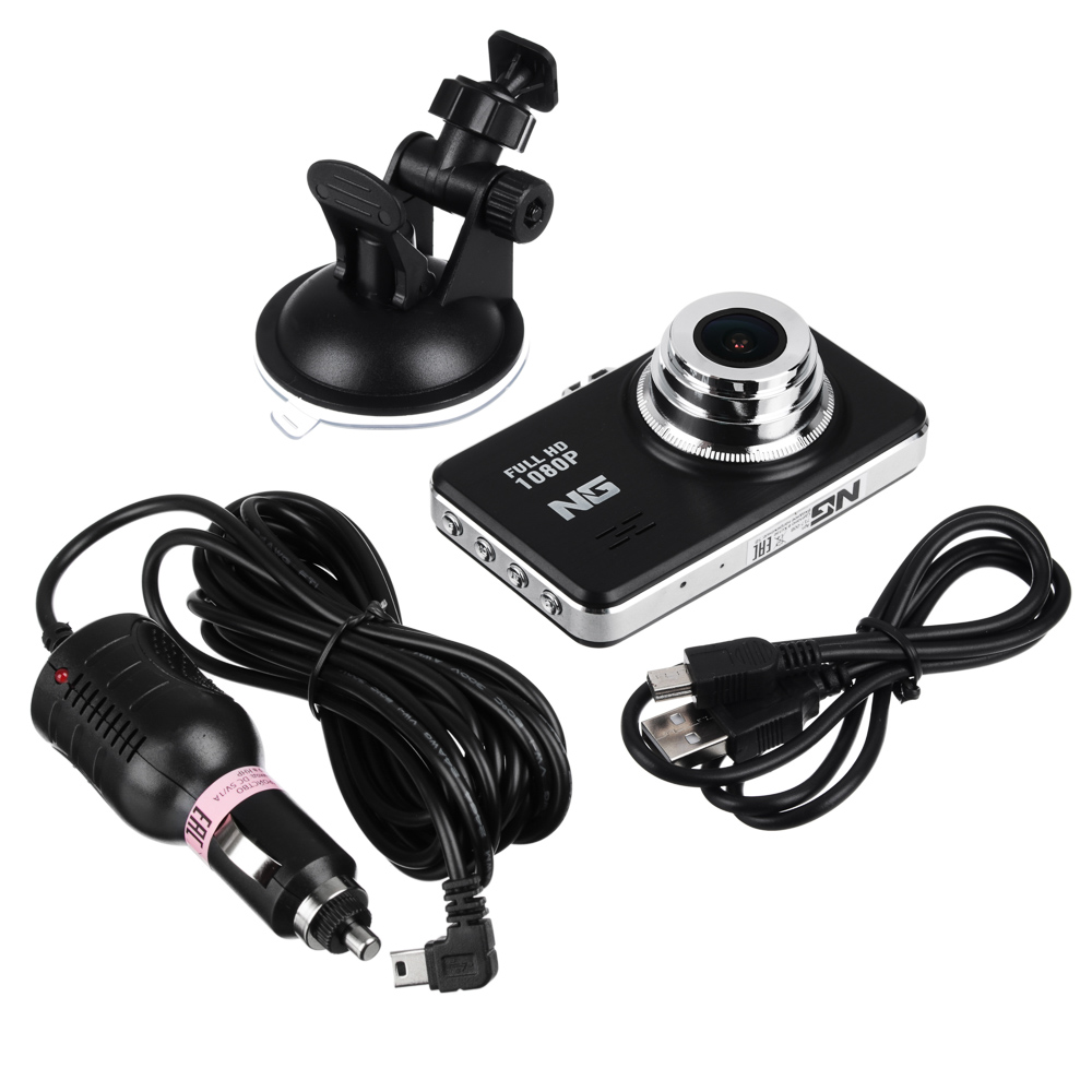 NG Видеорегистратор Full HD, дисплей 3.0”, слот micro-SD, 200мАч, зарядка 12/24В 3.4М, пластик, арт.№ 717-008