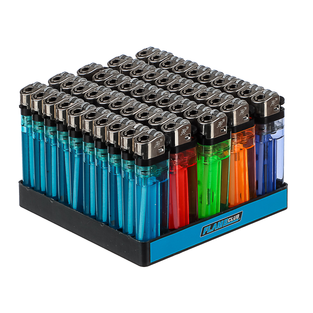 Зажигалка кремниевая тм FLAMECLUB, 8x2x1cм, 5 цветов, серия М-01, арт. 40040, арт.№ 101-042