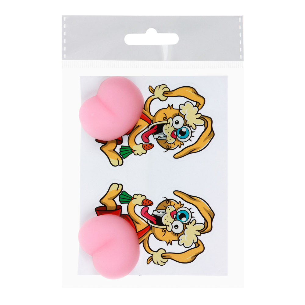 LASTIKS Антистресс мялка-наклейка, силикон, ПВХ, 7,5х10см, 8 дизайнов, арт.№ 297-084