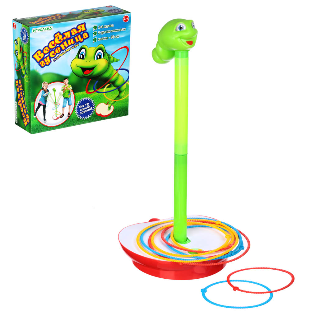 ИГРОЛЕНД Игра настольная "Веселая гусеница", ABS, 28х27х9см, арт.№ 897-074