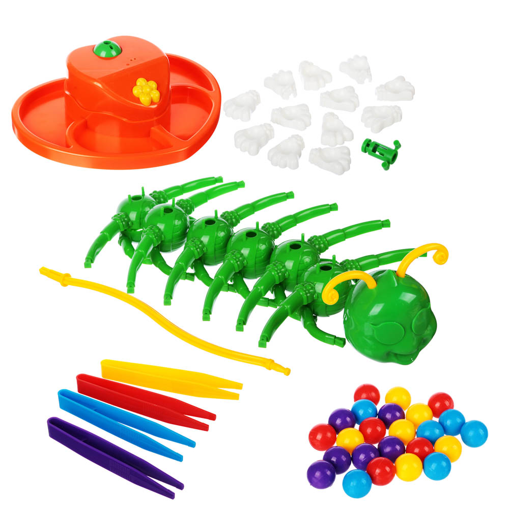 ИГРОЛЕНД Игра настольная "Веселая гусеница", ABS, 28х27х9см, арт.№ 897-074