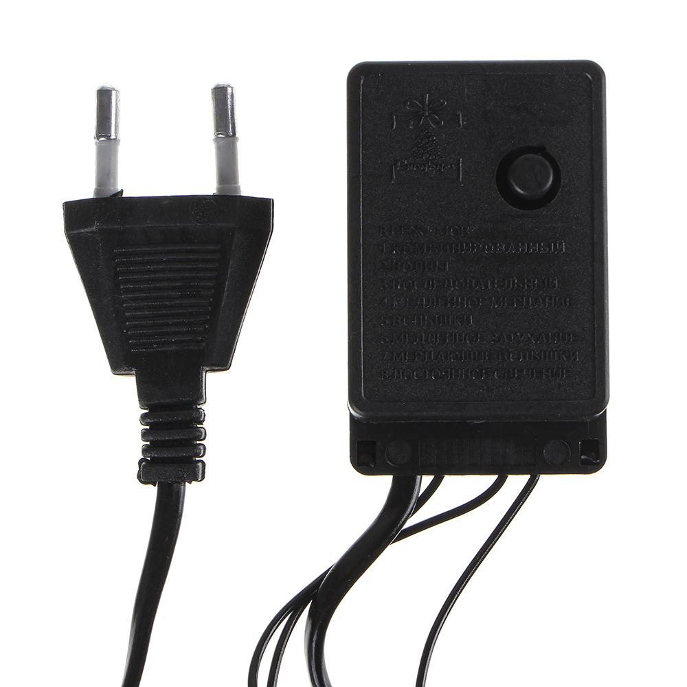 СНОУ БУМ Гирлянда электрическая вьюн 9м, 100LED-призма, "Зефирные сны", 8реж, ПВХ, чп, 220В, арт.№ 384-061