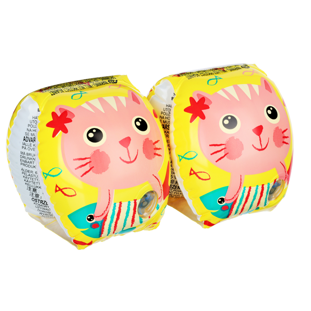 INTEX Нарукавники для плавания HAPPY KITTEN ARM BANDS, от 6-36 мес., 20х15см, 56665EU, арт.№ 062-005
