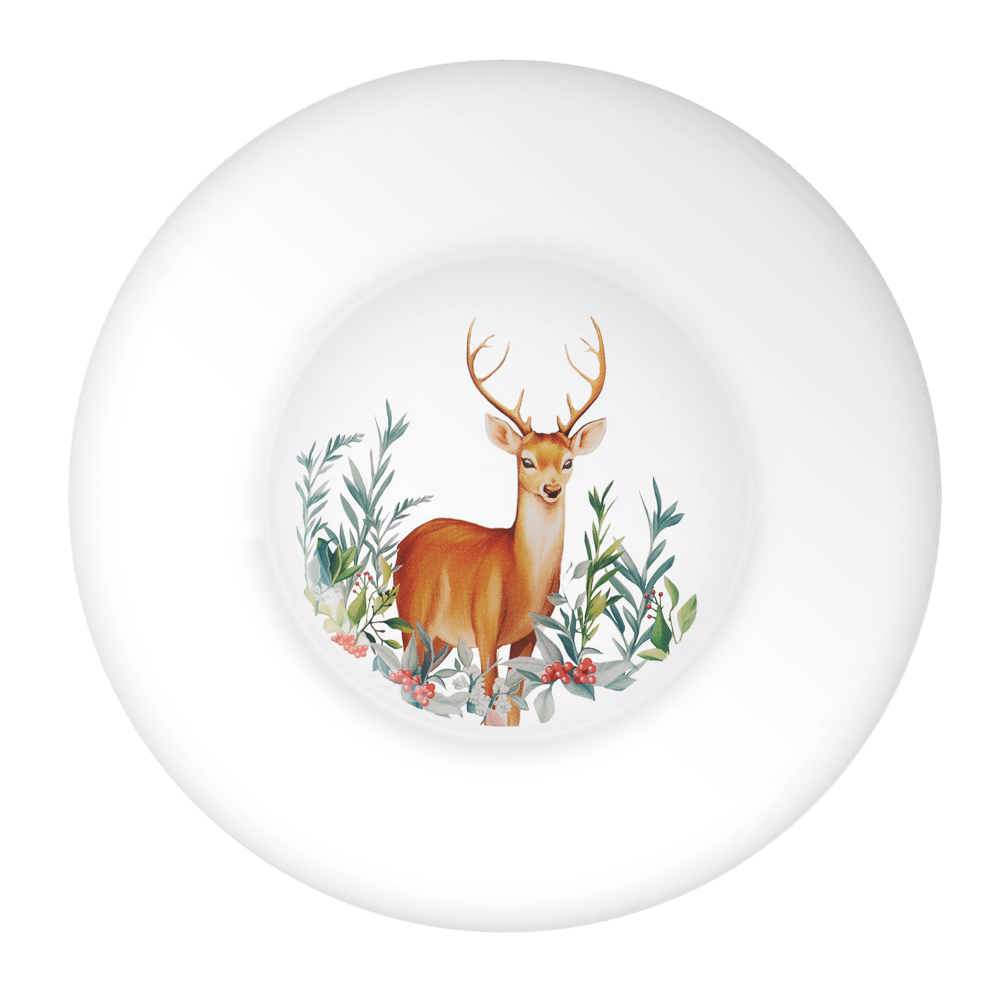 ОСЗ Олень Тарелка десертная 19,6см, стекло, арт.№ 877-775