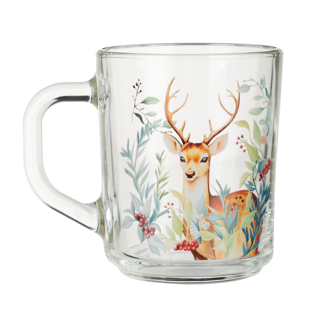 ОСЗ Олень Кружка 200мл, стекло, арт.№ 877-776