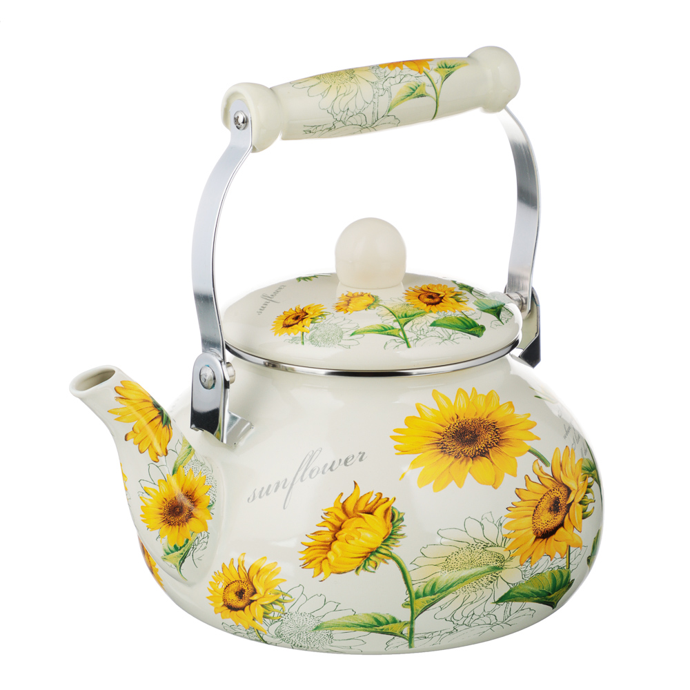 VETTA Подсолнухи Чайник эмалированный, 2,5л, индукция, арт.№ 894-524
