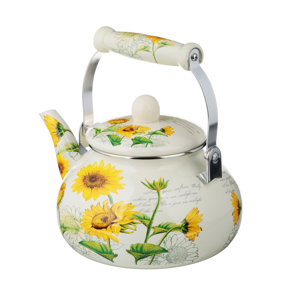 VETTA Подсолнухи Чайник эмалированный, 2,5л, индукция, арт.№ 894-524
