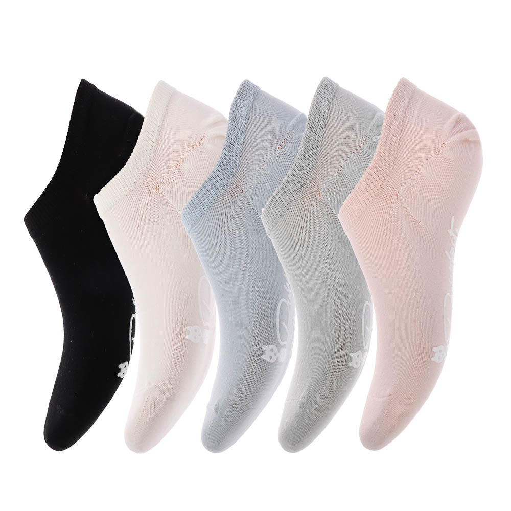 Носки женские укороченные, тм Turkan, р. 36-41, 90%хлопок, 8% п/а, 2%лайкра, цвета в ас-те, 7031, арт.№ 019-556