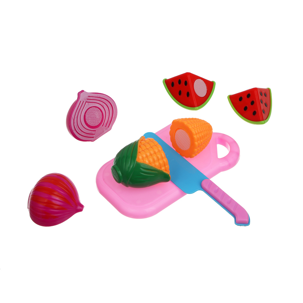 ИГРОЛЕНД Набор игровой "Продукты" на липучке, ABS, РР, 8пр., 24х15х6см, арт.№ 294-227