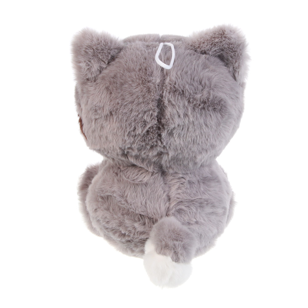 ИГРОЛЕНД Игрушка мягкая "Котя с рыбкой", 23 см, полиэстер, арт.№ 264-518