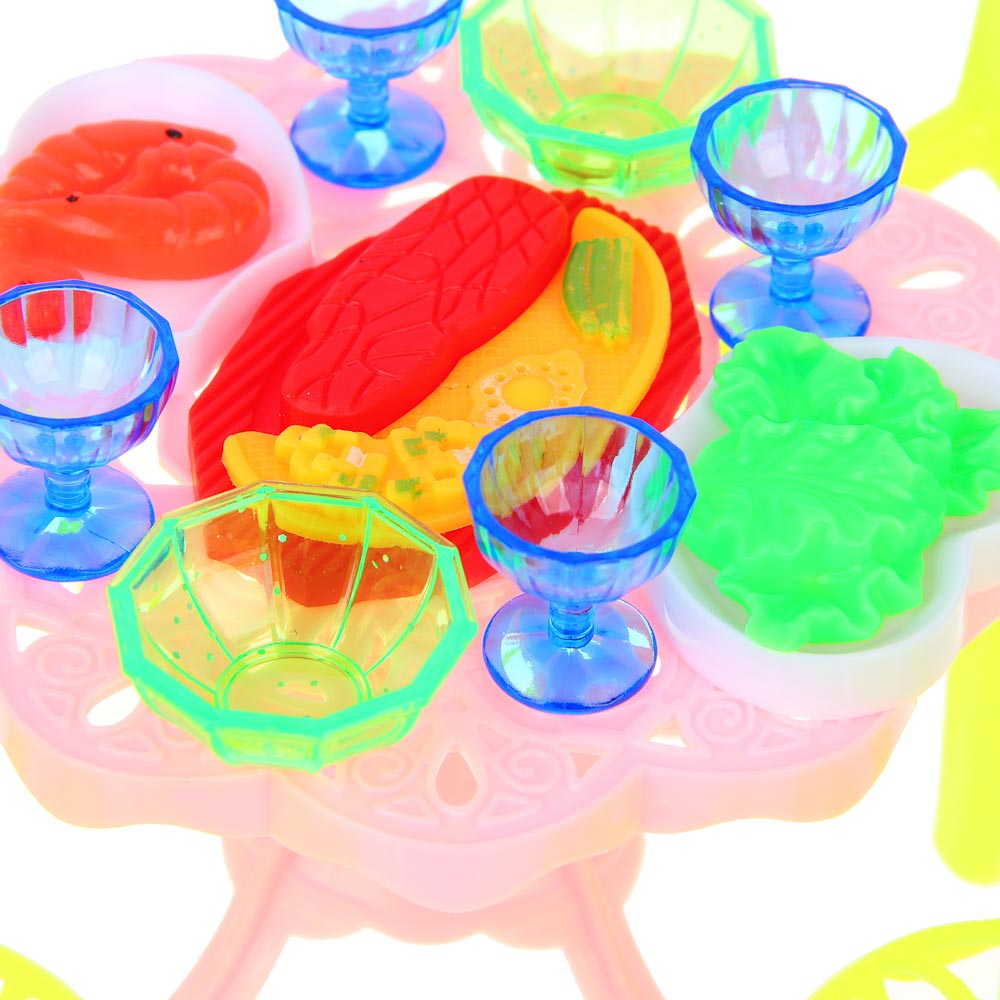 ИГРОЛЕНД Набор мебели и посуды для кукол, ABS, 12х12х9см, арт.№ 267-573