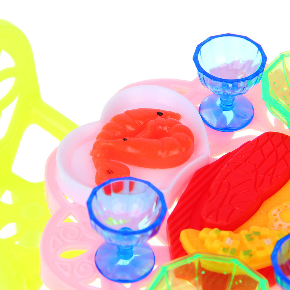 ИГРОЛЕНД Набор мебели и посуды для кукол, ABS, 12х12х9см, арт.№ 267-573