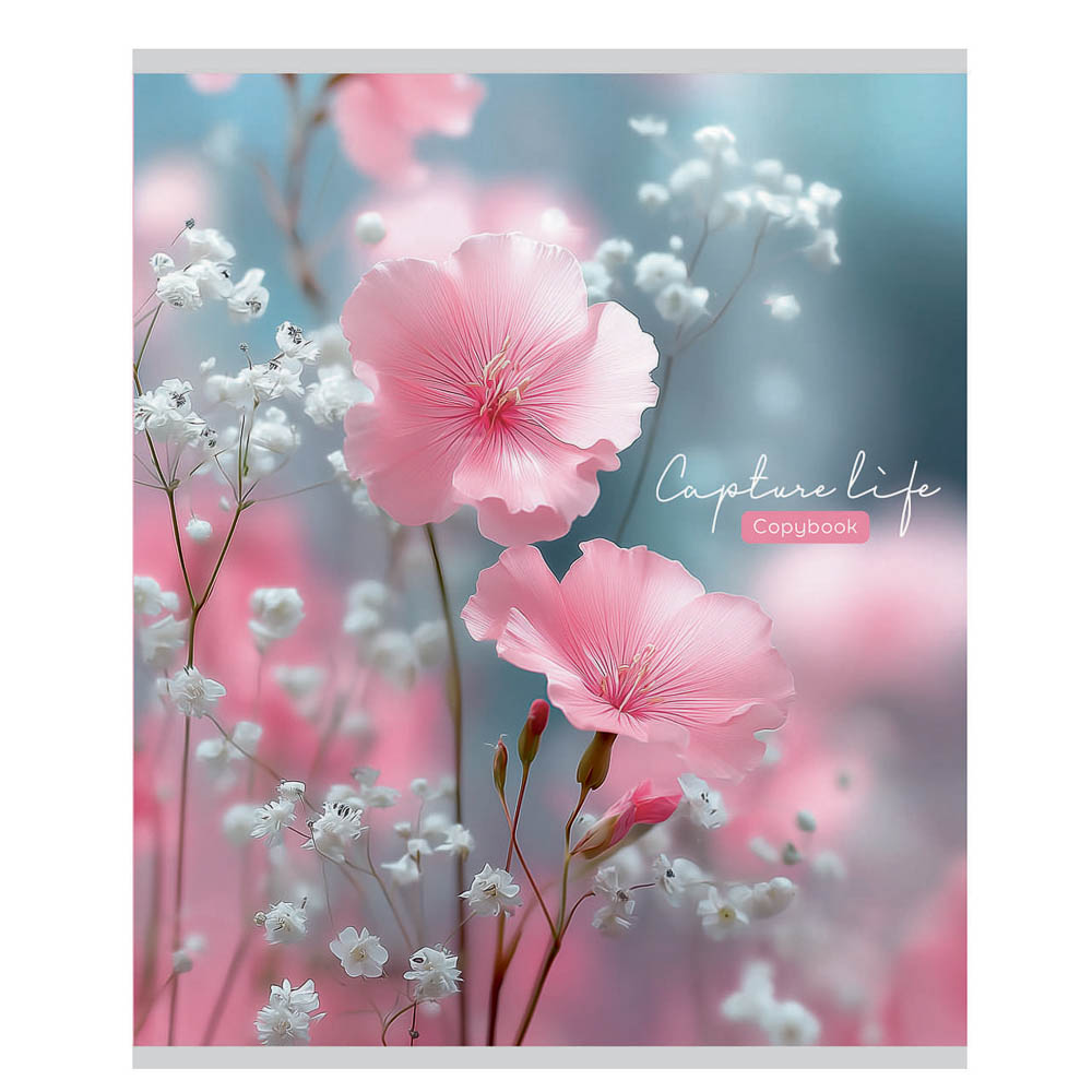 Тетрадь 48 л., А5, в клетку, БЕЛЫЕ ЛИСТЫ, обложка картон, скрепка, мат.ламинация, арт.№ 578-192