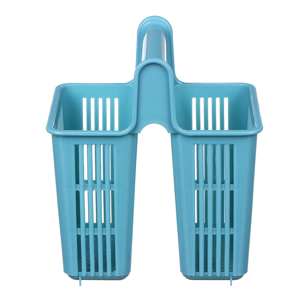 VETTA Сушилка для столовых приборов с ручкой, 2 секций, пластик, 16х14х10,5см, "Кантри", 4011, арт.№ 485-044