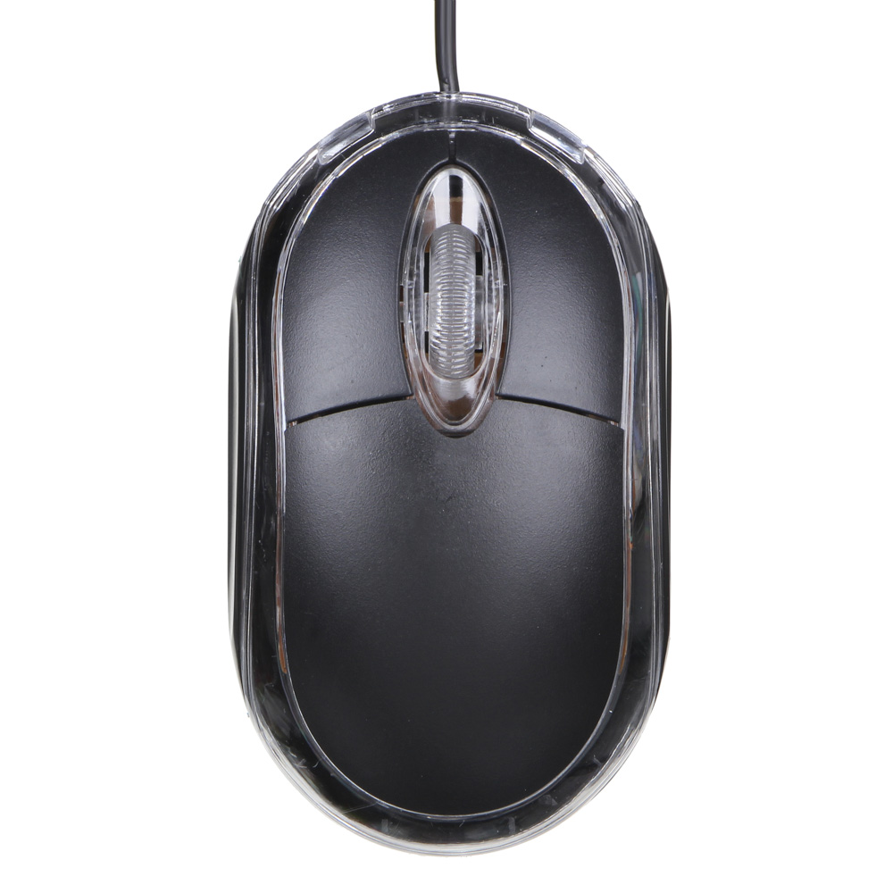 Компьютерная мышь проводная Первая цена Эконом, 1000DPI, длина провода 115см, черный, арт.№ 916-021