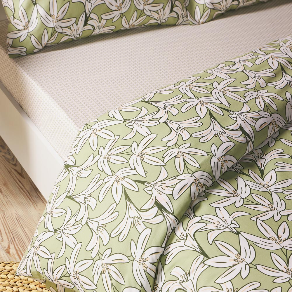 PROVANCE Эвкалипт Комплект постельного белья 2 (4 предмета), поплин, 100% хлопок, зеленый, арт.№ 421-008