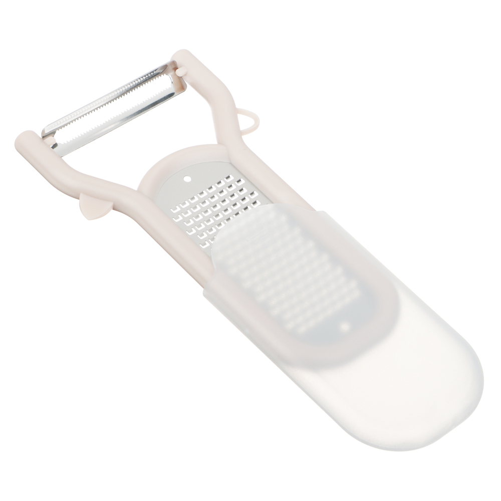 SATOSHI Пиллер для чистки овощей с теркой, горизонтальное лезвие, нерж.сталь, арт.№ 882-005