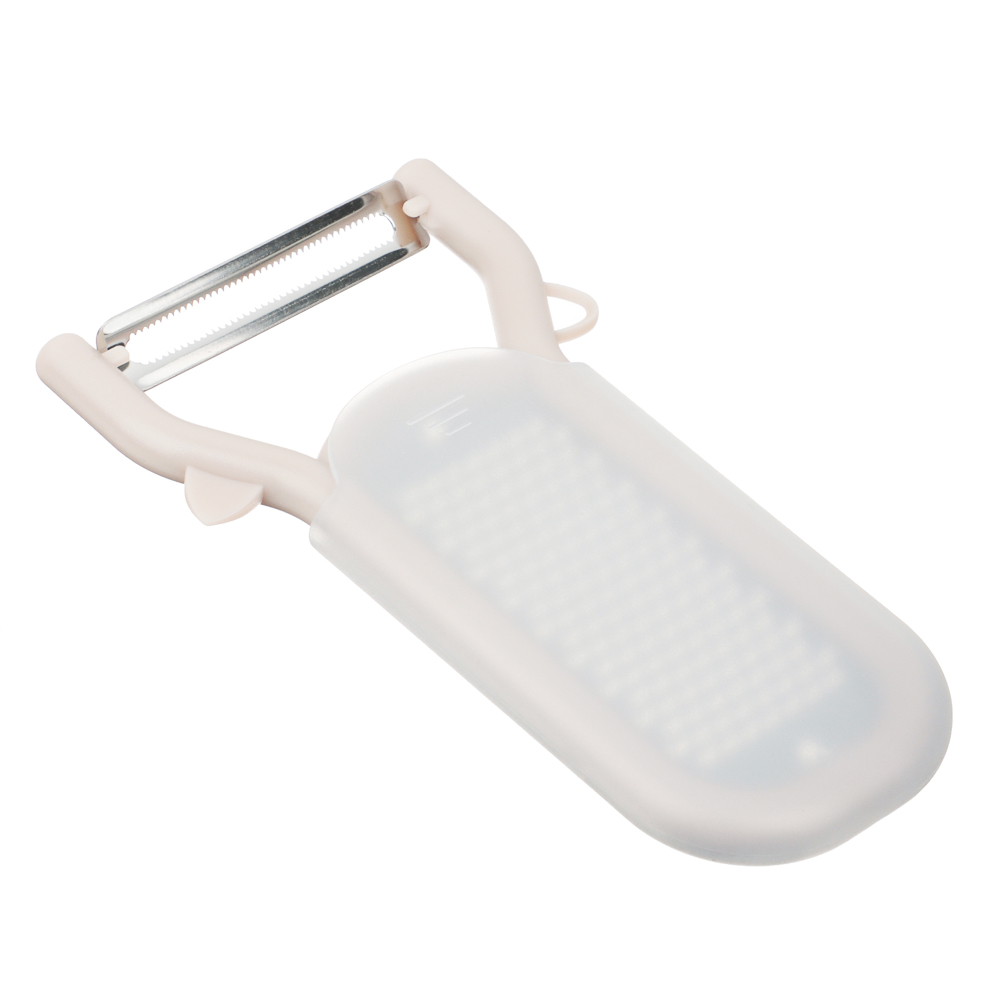 SATOSHI Пиллер для чистки овощей с теркой, горизонтальное лезвие, нерж.сталь, арт.№ 882-005