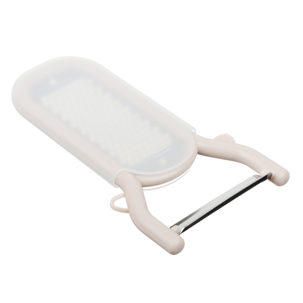 SATOSHI Пиллер для чистки овощей с теркой, горизонтальное лезвие, нерж.сталь, арт.№ 882-005