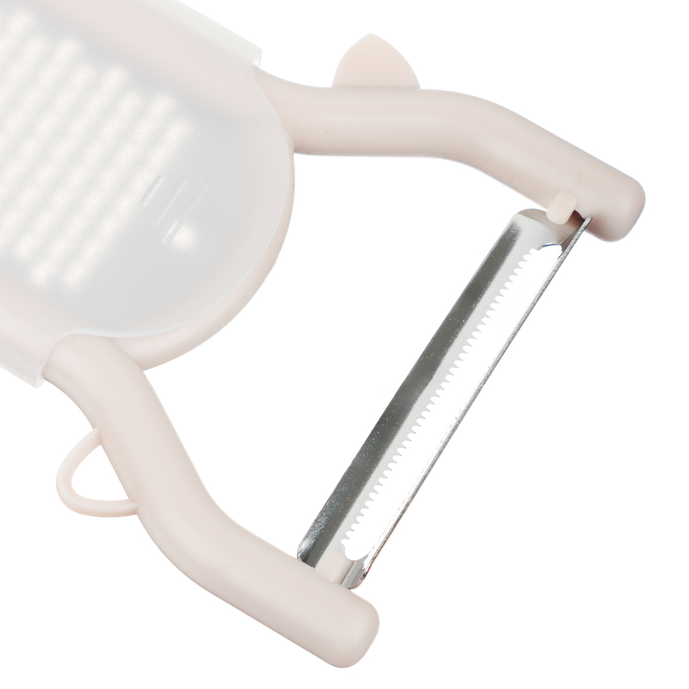 SATOSHI Пиллер для чистки овощей с теркой, горизонтальное лезвие, нерж.сталь, арт.№ 882-005