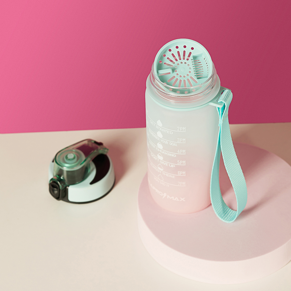 SILAPRO MAX Бутылка спортивная с замком, LOTUS-EGGSHELL BLUE, 550мл, РС, арт.№ 088-073