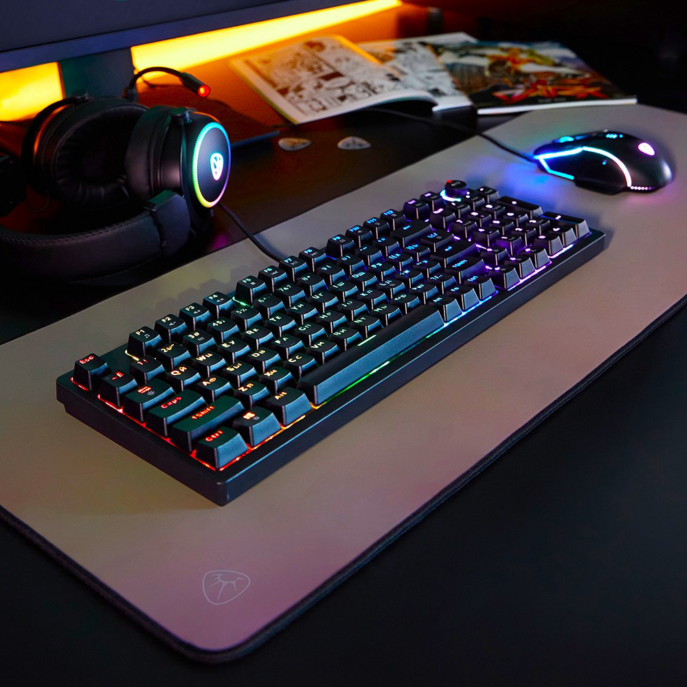 Игровая клавиатура проводная BY Scutum FULL SIZE механическая, 96 кл., Outemu "Brown", RGB, 2м, арт.№ 405-074