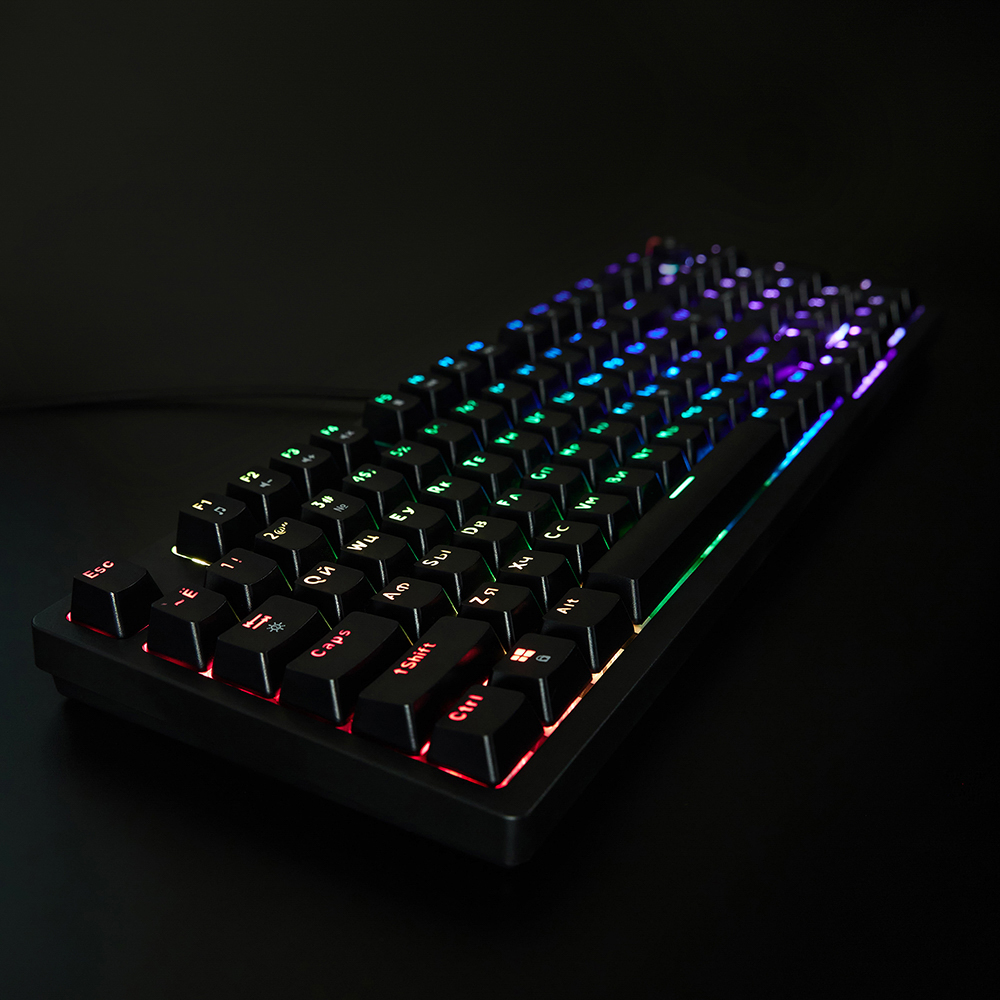 Игровая клавиатура проводная BY Scutum FULL SIZE механическая, 96 кл., Outemu "Brown", RGB, 2м, арт.№ 405-074