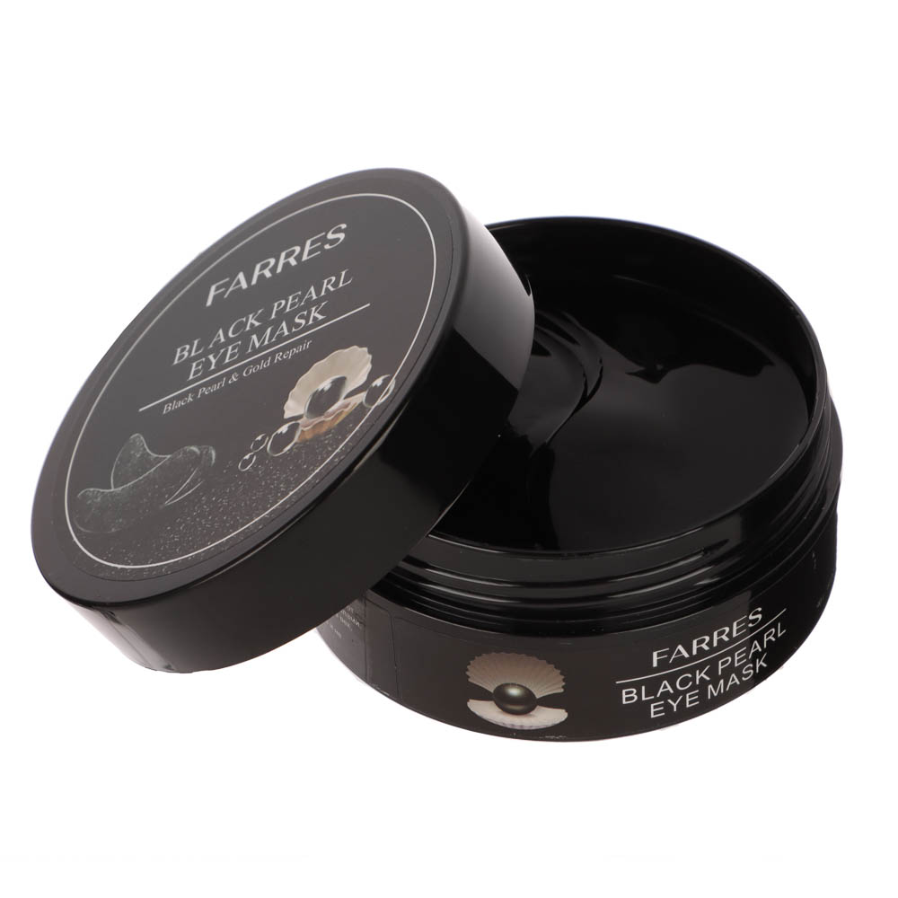 Патчи для глаз с пудрой черного жемчуга 60 шт тм Farres 90,0 г, арт.№ 330-620