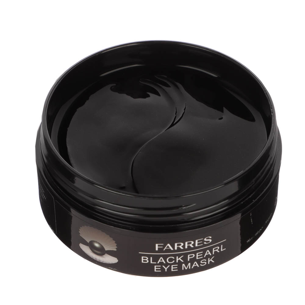 Патчи для глаз с пудрой черного жемчуга 60 шт тм Farres 90,0 г, арт.№ 330-620