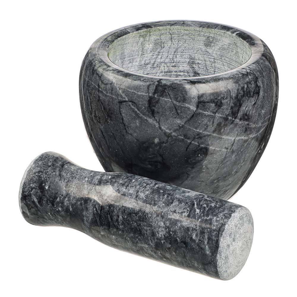 VETTA Ступка с пестиком, 10x7,5см, мрамор, 3 цвета, арт.№ 884-343