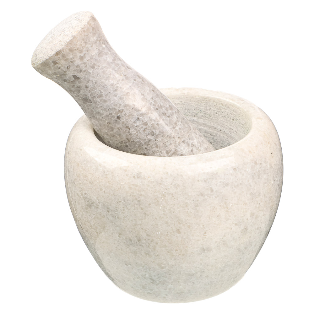 VETTA Ступка с пестиком, 10x7,5см, мрамор, 3 цвета, арт.№ 884-343