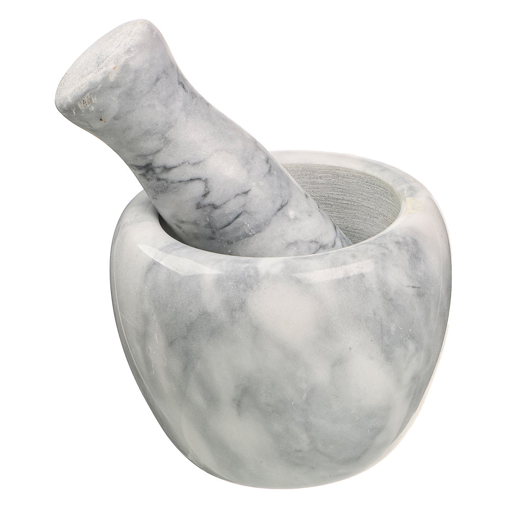 VETTA Ступка с пестиком, 10x7,5см, мрамор, 3 цвета, арт.№ 884-343