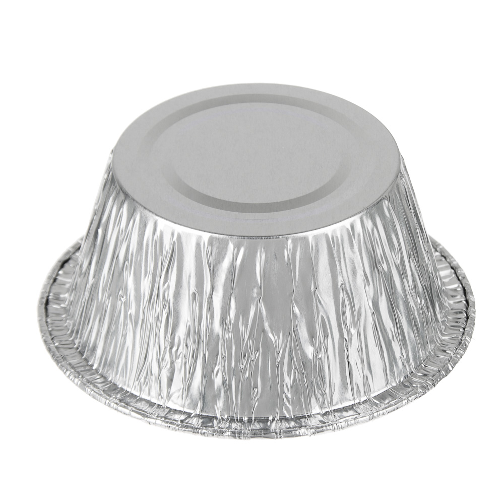 Форма алюминиевая для маффинов круглая, G-край, верхний d86мм, дно 56мм, h38мм, 130мл, CN21G, арт.№ 438-219