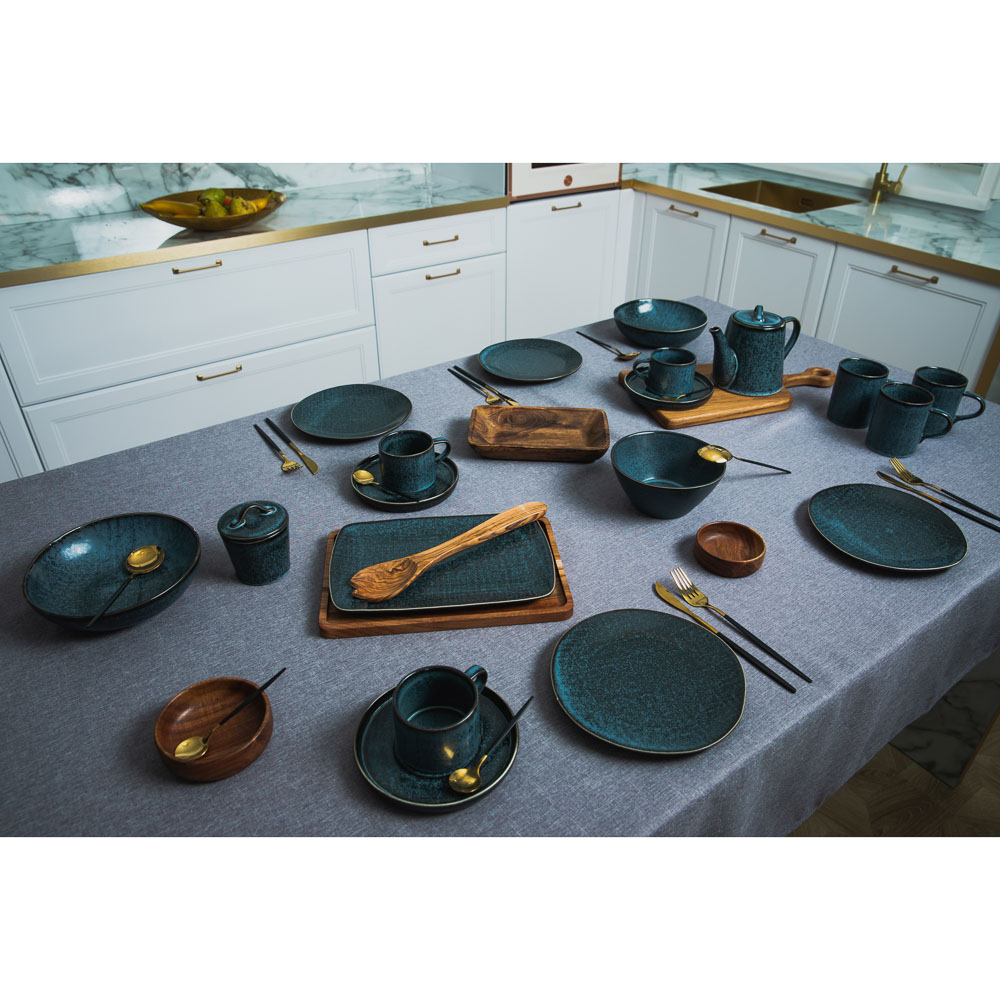 MILLIMI Блэк Джинс Тарелка десертная, 21х2см, керамика, арт.№ 824-482