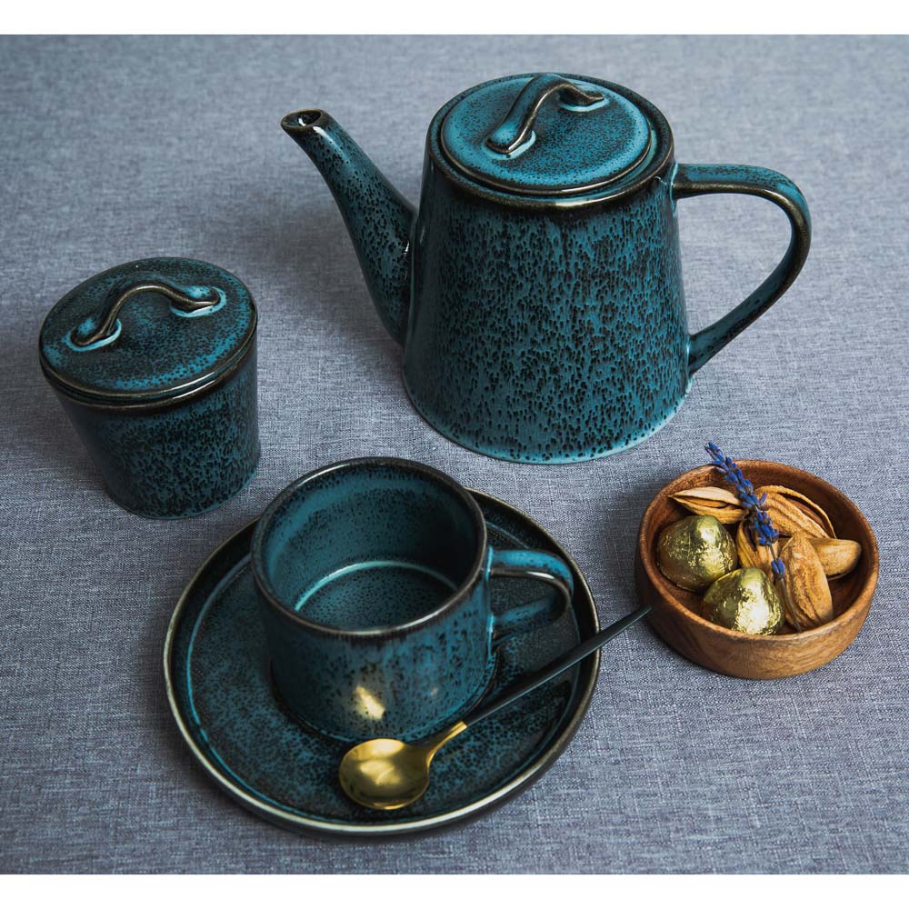 MILLIMI Блэк Джинс Чайник заварочный, 1000мл, 22х13,5х14,5см, керамика, арт.№ 824-474