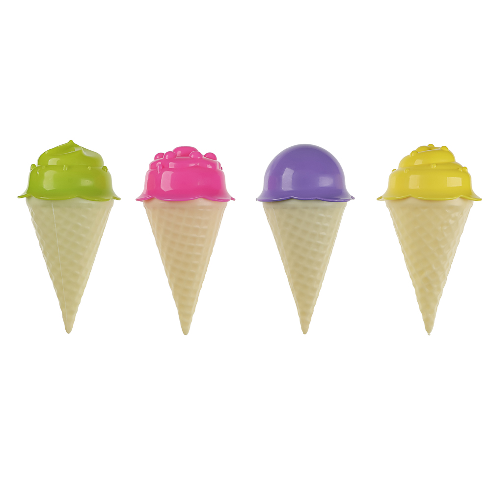 Набор формочек "Мороженое", ИГРОЛЕНД, 13 предметов, пластик, игрушка для детей 3+, арт.№ 430-001