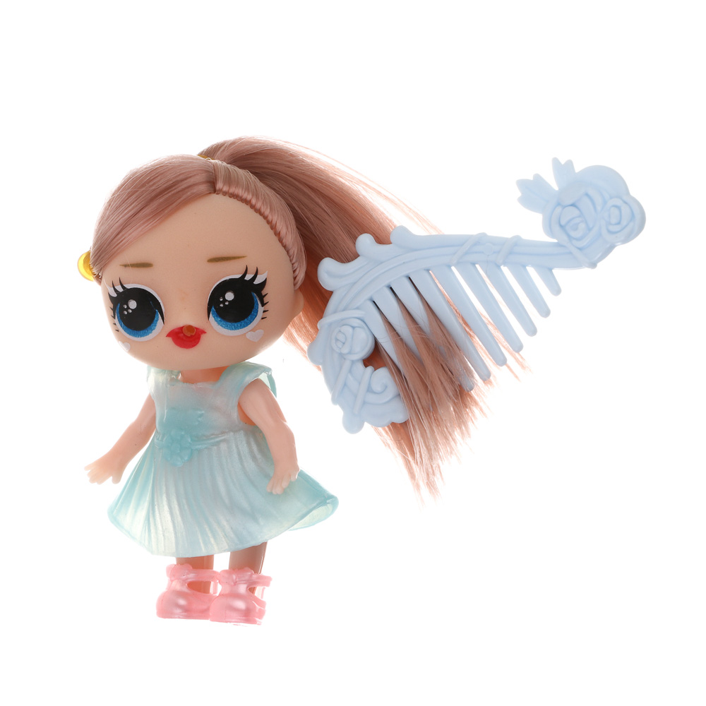 Кукла "Глазастик" с акс. в яйце, PP, ABS, тм ИГРОЛЕНД, 3+, арт.№ 436-221