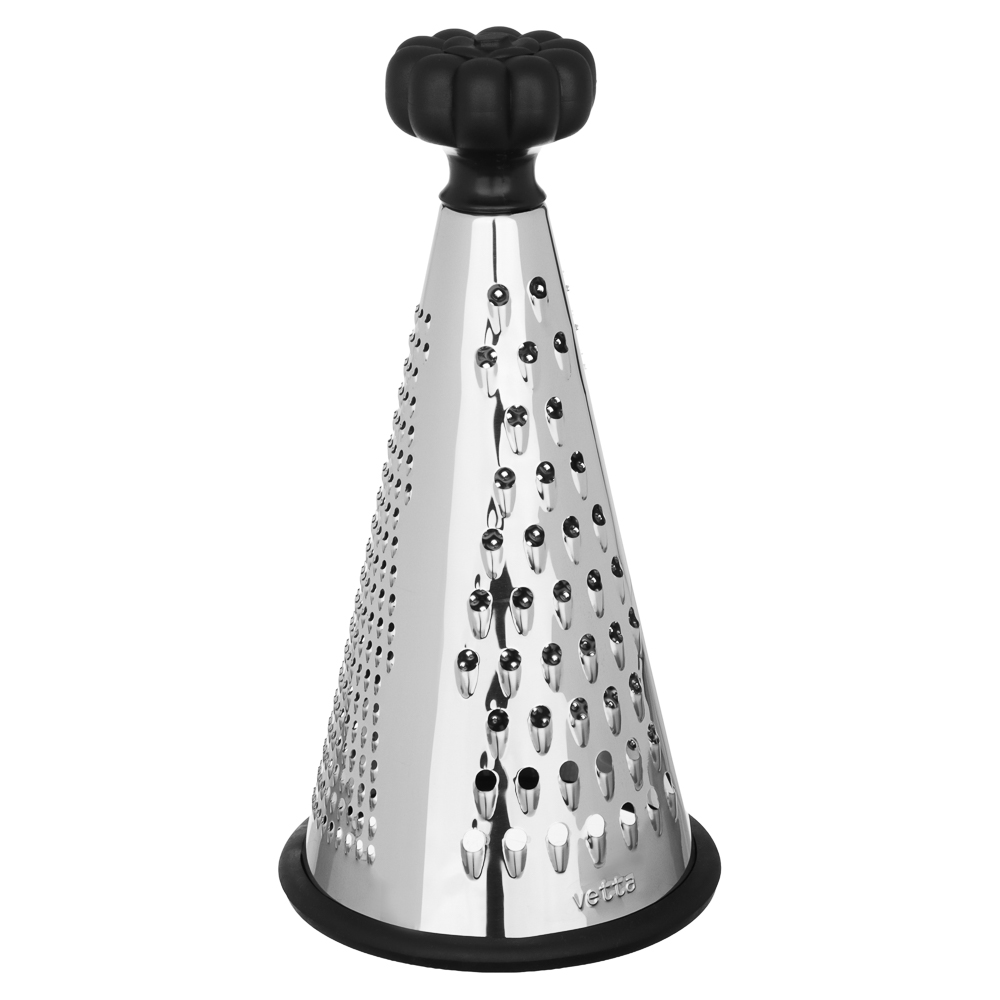 Терка 3-х сторонняя тм VETTA 25см, нерж.сталь, пластик. ручка, арт.№ 885-144