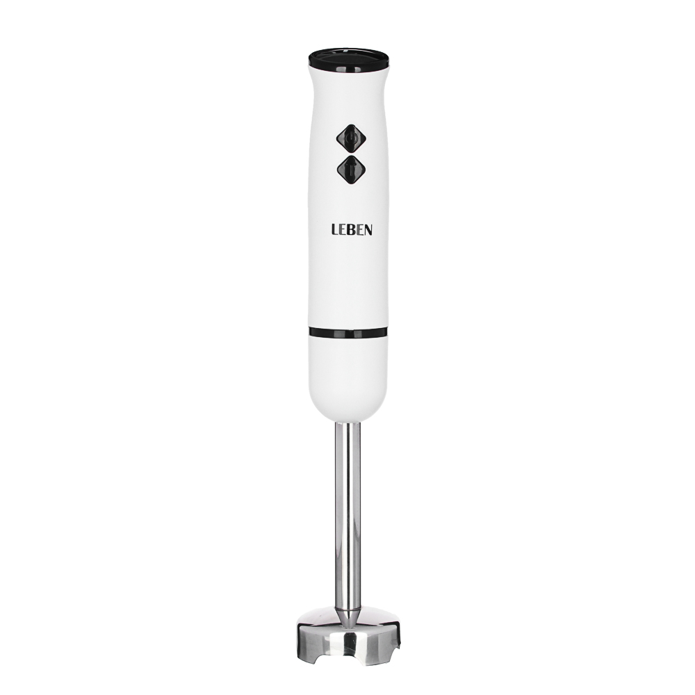 LEBEN Блендер погружной 200Вт, чоппер 400 мл, мерный стакан 1000 мл, 2 скорости, нерж.сталь, арт.№ 269-003