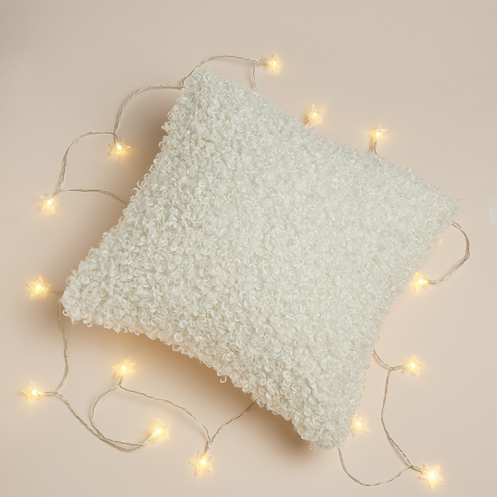 PROVANCE Фелиз Чехол для подушки мех, 40х40см, 100% полиэстер, молочный, арт.№ 492-230