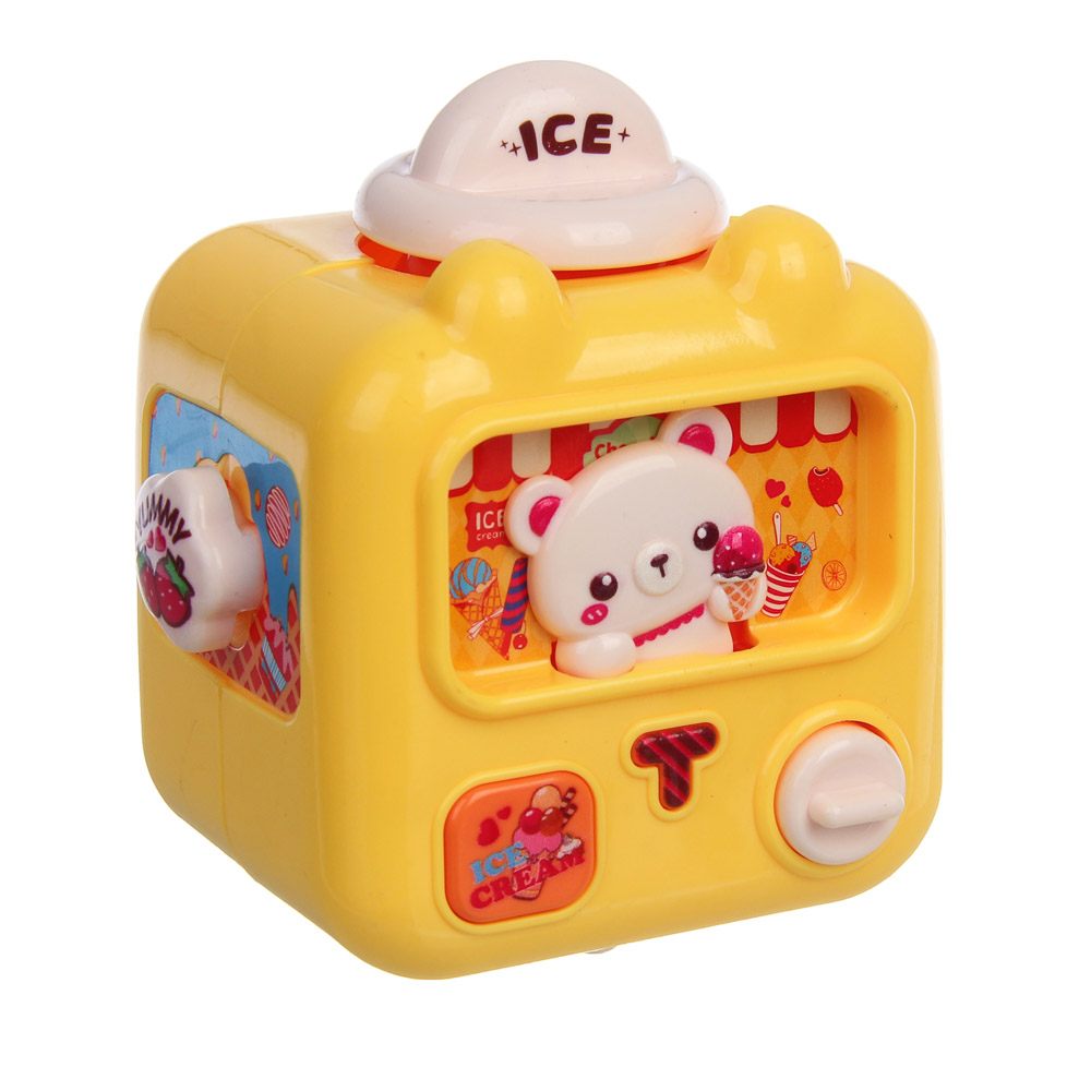 Игрушка развивающая для малышей "Умный кубик", ABS, 9х7,5х9,2см, 4 дизайна, арт.№ 270-067