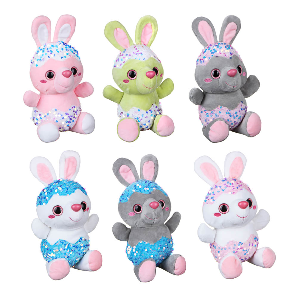 МЕШОК ПОДАРКОВ Добрый зайка, полиэстер, 27см, 2 дизайна, арт.№ 264-274